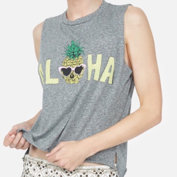 Lauren Moshi Aloha Pineapple Tank NWT - Picture 2 of 7